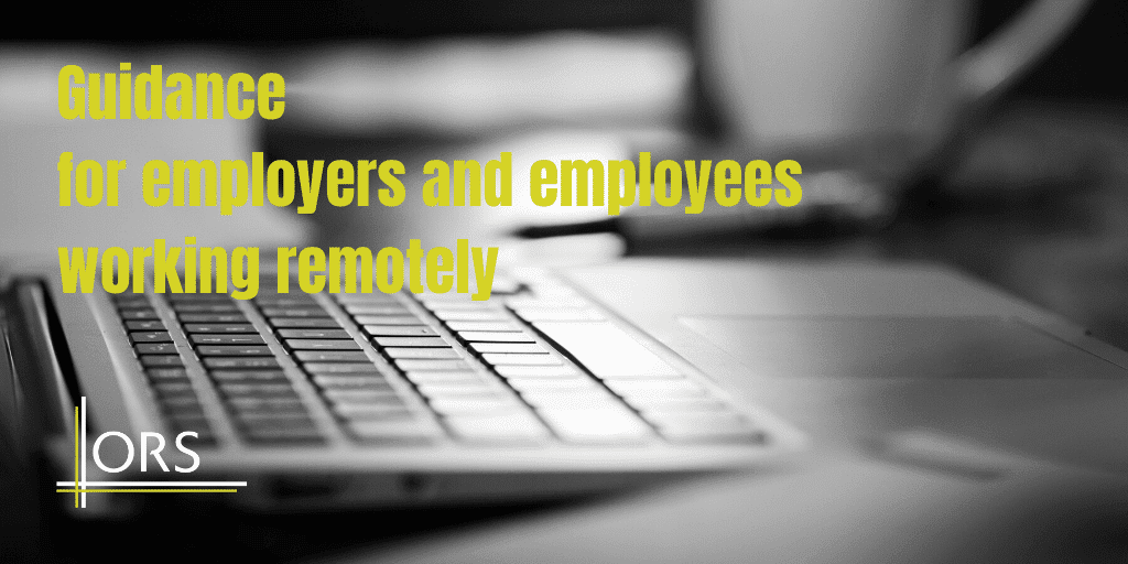 Guidance for employers and employees working remotely 1