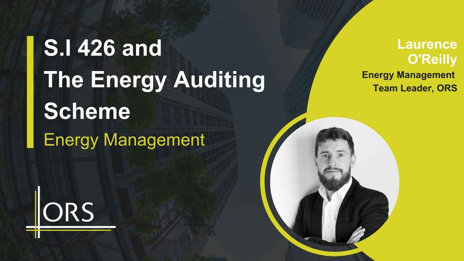 SI 426 and Energy Audits