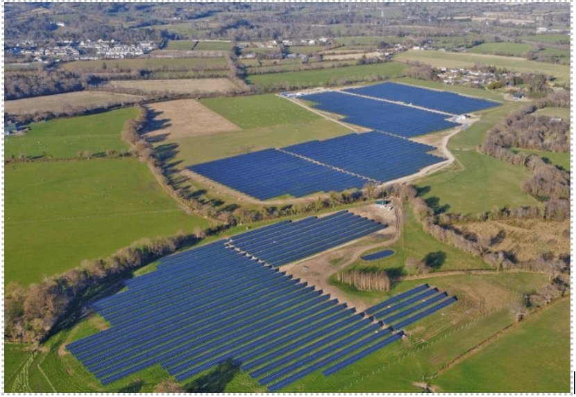 Figure 1: Millvale solar farm in Co. Wicklow  